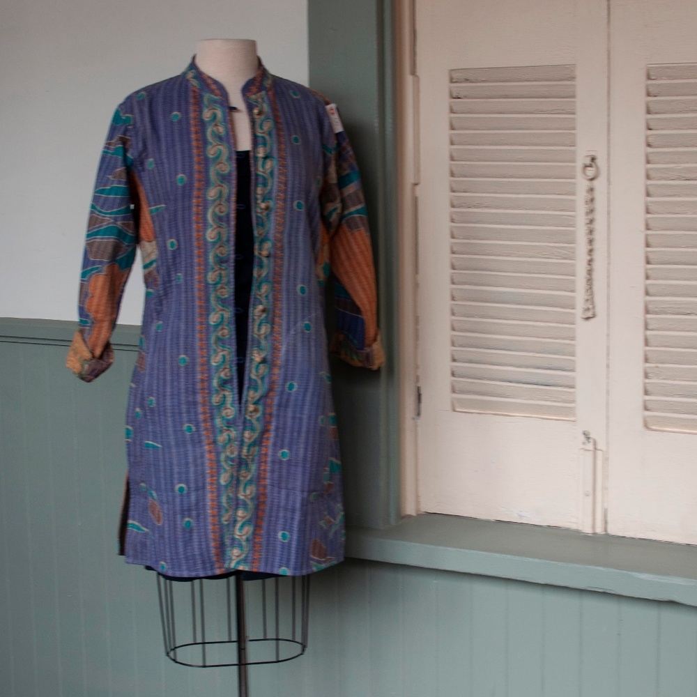 Kantha jacket coat New from vintage quilted saris